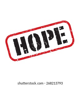 Vector grunge stamp HOPE