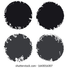 Vektorillustration grunge Briefmarke. Grunge-Rundbanner.