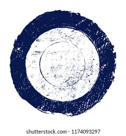 Vector grunge stamp.Distressed round shape.