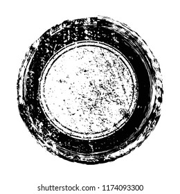 Vector grunge stamp.Distressed round shape.