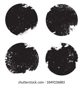 Sello de grunge vectorial.Marco redondo grunge.