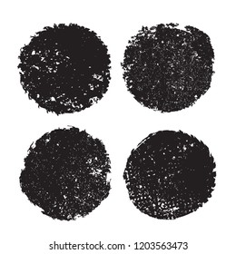 Vector Grunge Stamps.Grunge Design Elements.Dirty Textured Circles.