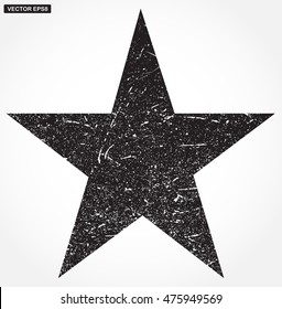 Vector grunge star.Grunge star symbol.