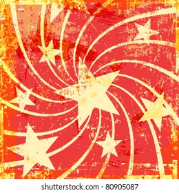 Vector grunge stars background