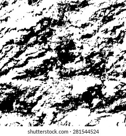 Vector grunge stone seamless texture. Abstract black and white wall background.