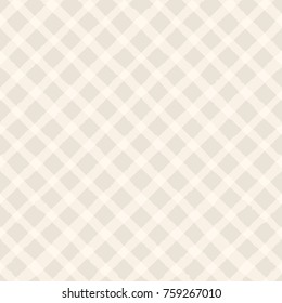 Vector grunge strokes criss cross seamless pattern on the beige background. Monochrome texture.