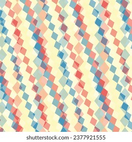 Vector grunge style retro abstract geometric design background.