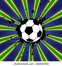 vector grunge style soccer design