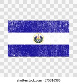 vector grunge styled flag of El Salvador