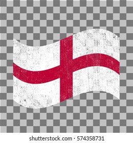 vector grunge styled flag of England