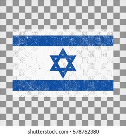 vector grunge styled flag of Israel