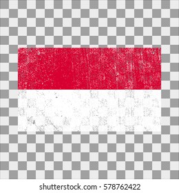 vector grunge styled flag of Poland