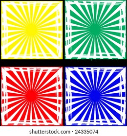 Vector Grunge Sunbursts