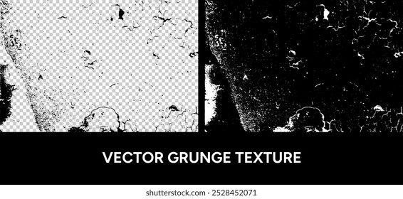 Vector grunge texture, abstract background overlay. Textured backdrop with cracks, scuffs, and stains. Vintage old scratched distress effect illustration