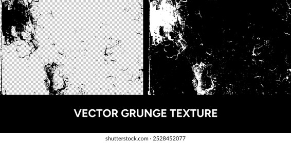Vector grunge texture, abstract background overlay. Textured backdrop with cracks, scuffs, and stains. Vintage old scratched distress effect illustration