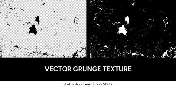 Vector grunge texture, abstract background overlay. Textured backdrop with cracks, scuffs, and stains. Vintage old scratched distress effect illustration