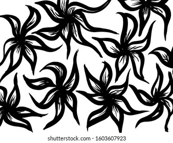 Vector. Grunge texture. Background brush pattern.