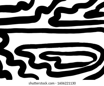 Vector. Grunge texture. Background brush pattern.