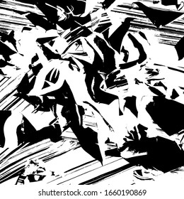  Vector. Textura gruesa. Patrón de pincel de fondo.