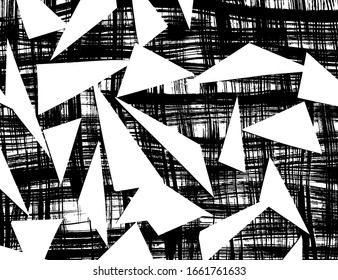 Vector. Grunge texture. Background brush pattern.