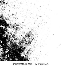 Vector Grunge Textur. Schwarz-Weiß abstrakter Hintergrund. EPS10