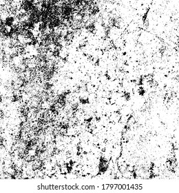 Vector grunge texture. Black and white abstract background. Eps10