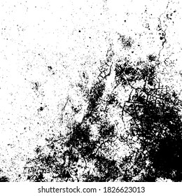 Vektorgrunge-Textur. Abstrakter schwarz-weißer Hintergrund. EPS10