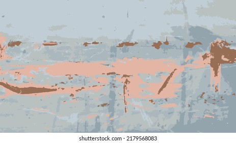 Vector grunge texture. Black and white composition. Old cracked, peeling wall of an old house Vector illustration. EPS10