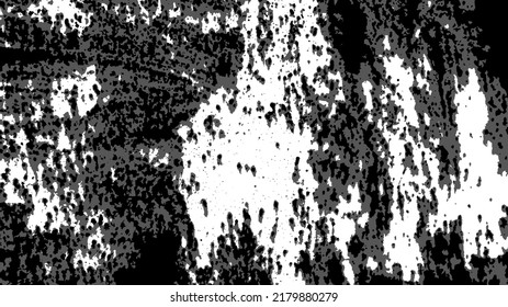 Textura de grunge vectorial. Composición en blanco y negro. Muro de descascarillado viejo de una vieja ilustración vectorial de la casa. EPS10
