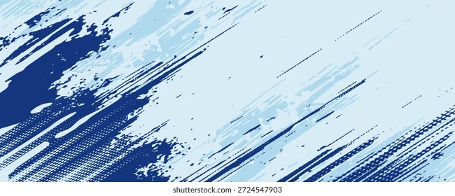 Textura grunge de Vector. Grunge textura en blanco y negro de pinceladas negras sobre papel blanco o fondo. Una pintura en blanco y negro con una pincelada de fondo blanco.