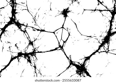 Vector grunge texture with crack overlay on distressed wall. Stone pattern and rough concrete surface.