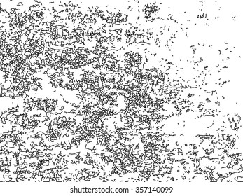Vector grunge texture with cracks and cracelures. Texture to create the effect of antiquity in your design.