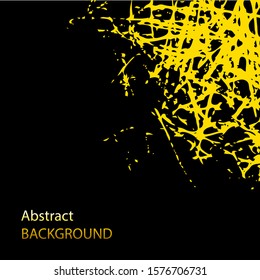 Vector Grunge Texture Gold scratches on black