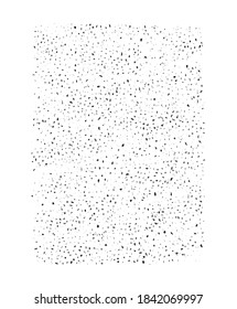 Textura de grano grunge vectorial, puntos ruidosos. Efecto angustiado. Plantilla de diseño. 