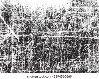 Vector grunge texture of old scratched board. Using the effect of distress, weathering, chips, cracks, scratches, scuffs, dust, dirt, large and small grains. For backgrounds in vintage style, overlay
