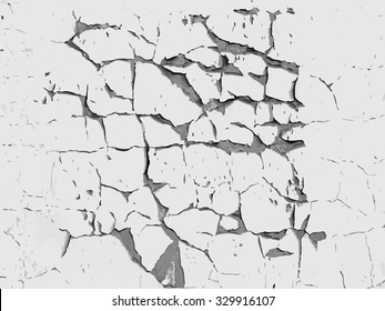 Vector grunge texture of old stucco wall.