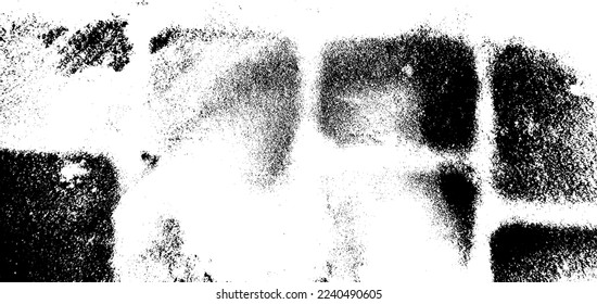 Textura de grunge vectorial de losas de pavimento cubiertas de nieve. Resumen, afligido, pixelado. Textura de impresión vectorial. Elemento de diseño. Textura de grifo de salpicadura sucia