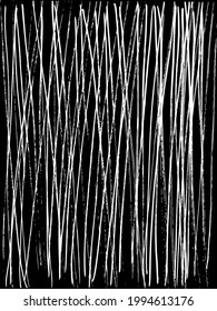 Vector grunge texture of vertical hand drawn lines. Doodle abstract  line background presentation template black and white simple style