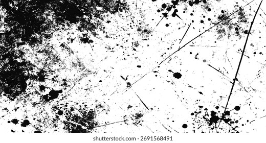 Vector grunge textured design on white Transparent background.