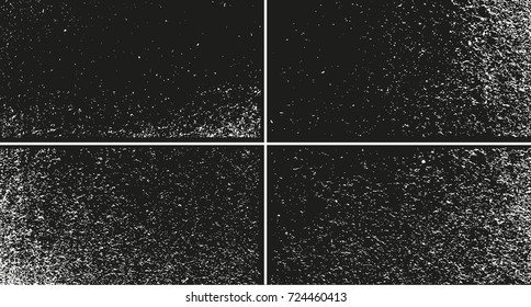 Vector grunge textures.Set of distress backgrounds.