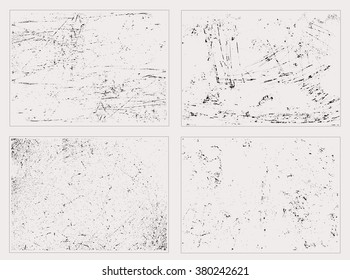 Vector grunge textures.Distress textures set.
