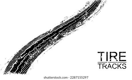 Fondo de la pista del neumático de grunge vectorial.