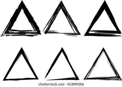 Vector Grunge Triangle.