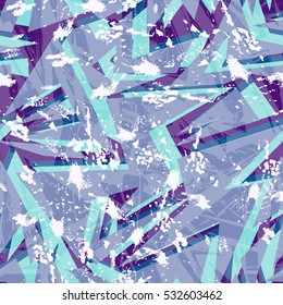 Vector grunge urban geometry pattern with drops.