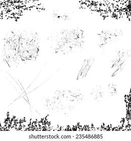 vector of grunge vintage elements in groups