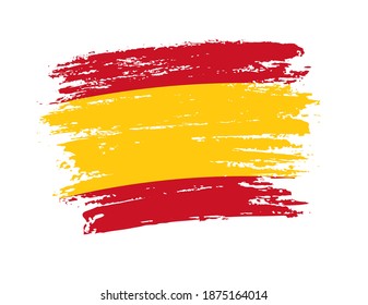 Vector grunge vintage Spain flag