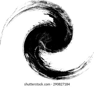 Vector grunge vortex in white background