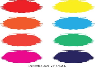 Vector grunge watercolor ink texture set of hand painted pastel powder color dry brush splashes, strokes, stains, spots, elements, stripes, lines, templates, dirty geometric shapes. Freehand drawing.