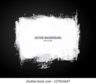 Vector grunge white paint abstract background