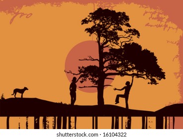 vector grungy background